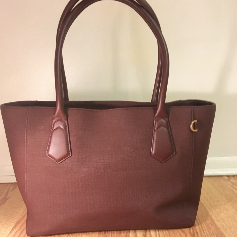 Dagne Dover Signature Legend Tote in Oxblood